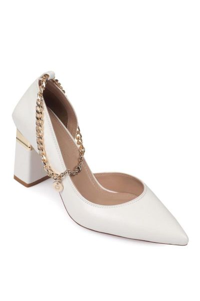 

capone 1201 female chain high-heeled shoes dress, Black