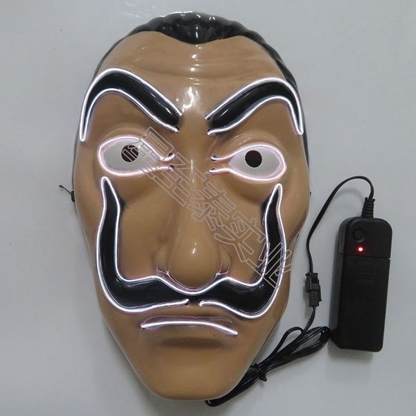 

led luminous for halloween, dance party, ghost walk night performance mask