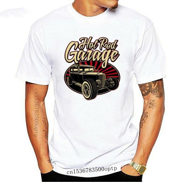 

men's t-shirts rod garage mens t-shirt usa classic car vintage racer slogans customized tee shirt, White;black