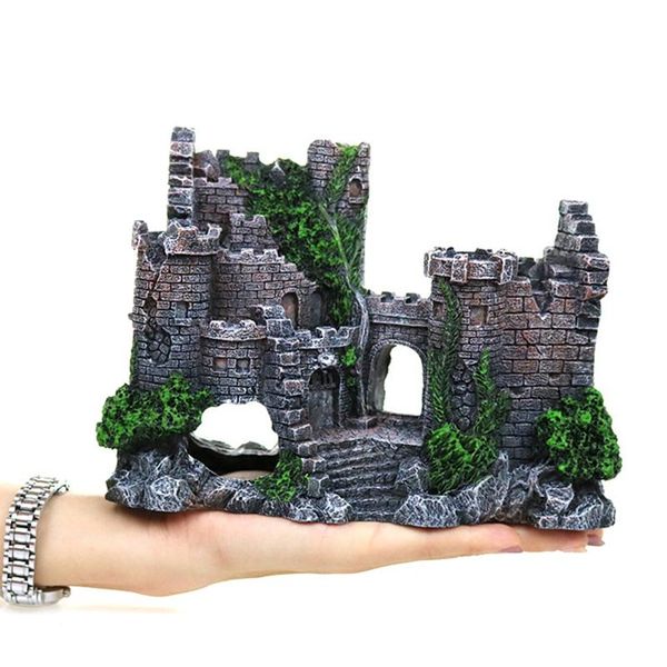

decorations aquarium decoration big castle resin material fish tank supplies accessories for ornaments ki