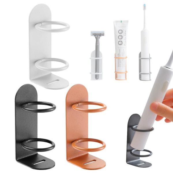 

toothbrush holders 1pc space-saving wall-mounted organizer multifunction stand rack electric holder bathroom accessory