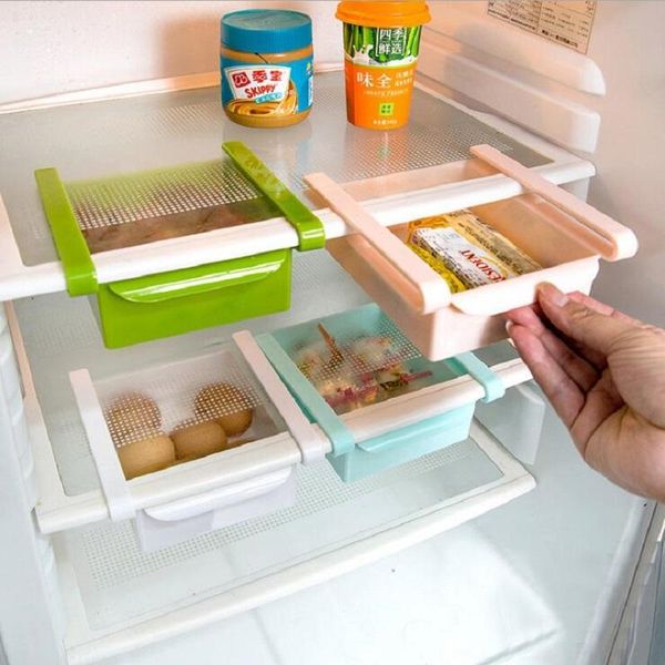 

kitchen storage & organization mini abs slide fridge er space saver rack bathroom shelf