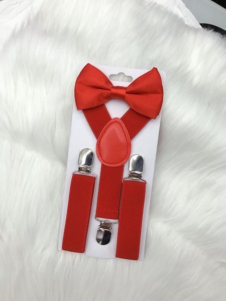 Gravatas 16Colors Suspenders Suspensórios gravata borboleta para 1-10t Baby Chairs elastic y-back meninos meninas acessórios