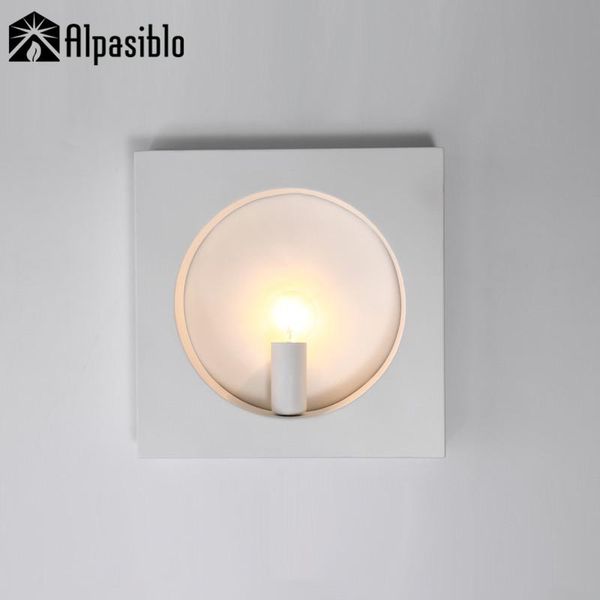 

wall lamp outer square inner round fashion personality diy combination style led decoration art aisle lights candleholder