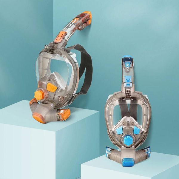 

full face snorkeling diving mask hyper dry oxygen cylinder anti-fog goggles scuba gear aquatics equipment for adults masks