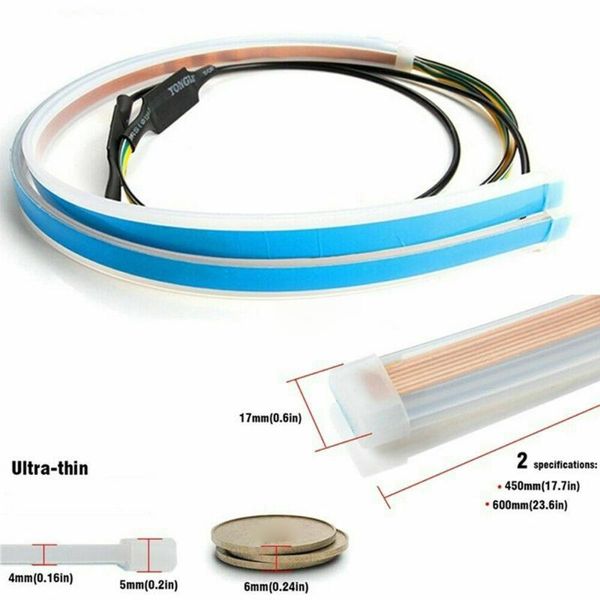 

emergency lights dc 12v daytime running flex tube led lamps red amber replacement
