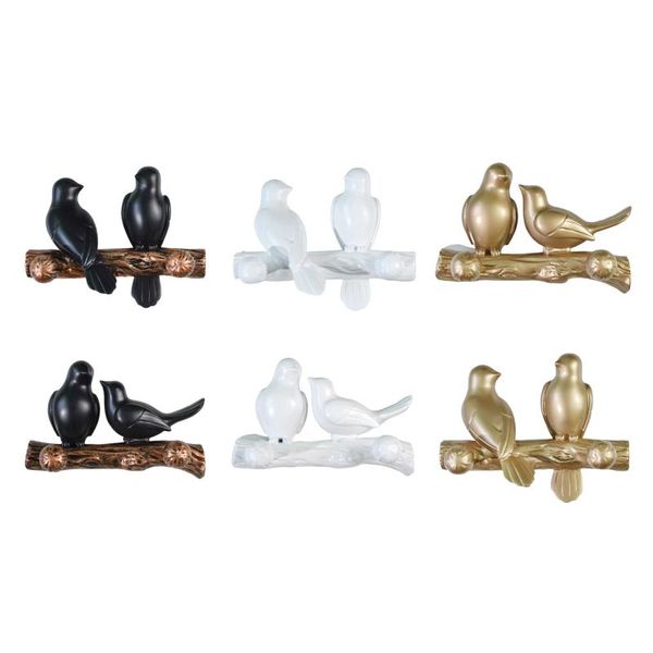 

hooks & rails birds on tree branch hanger key holder jewelry purse closet bathroom kitchen, organization