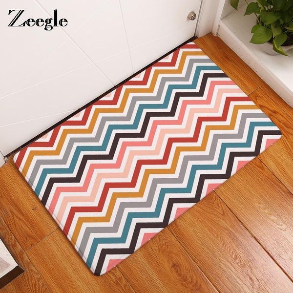 

cushion/decorative pillow zeegle color stripe entrance mat foot pad non-slip bathroom bath absorbent toilet rugs beside kitchen rug 40x60cm