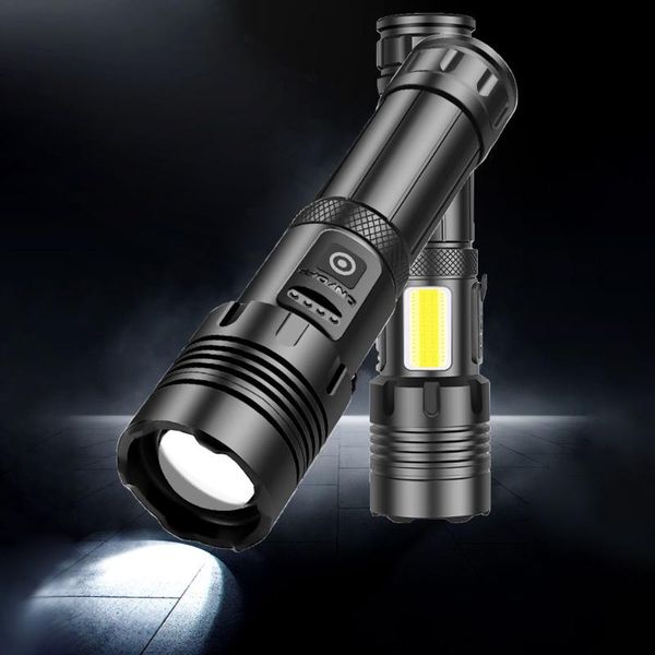 

portable lanterns 1500 lumen bright xhp70+cob led usb rechargeable waterproof lamp p70 zoom