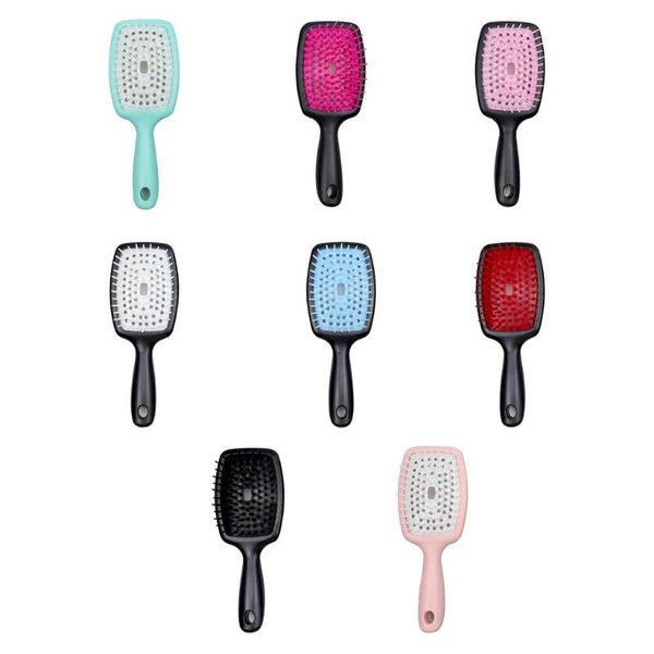 

hair brushes 094e wide teeth air cushion combs women scalp massage comb brush hollowing out, Silver