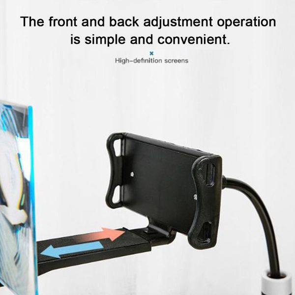 

bracket 3d hd movie deskphone screen magnifier projector enlarged stand holder video flexible abs accessories collapsible cell mounts &