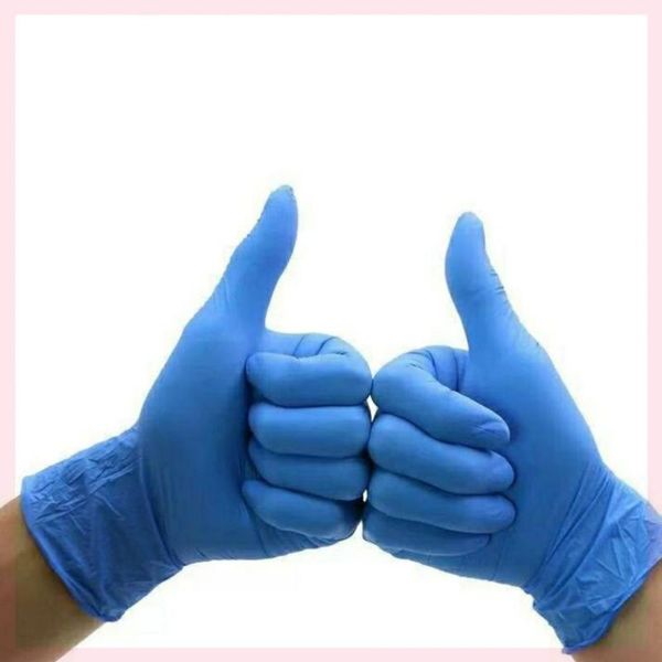 

disposable gloves 20/50pcs latex nitrile universal work/gardening/dishwashing/household cleaning white blue