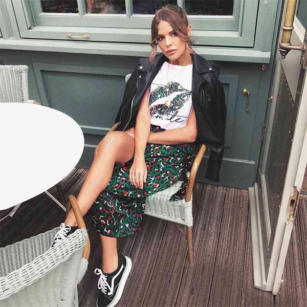 

ootn vintage leopard print long skirts women high waist midi skirt bow tie 2021 summer split wrap skirt ladies green beach, Black