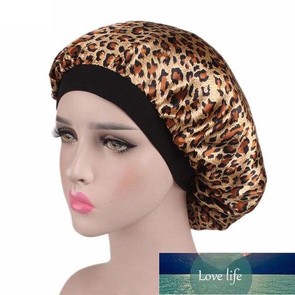 

hair satin bonnet for sleeping shower cap silk bonnet bonnet women night sleep cap head cover wide elastic band, Blue;gray