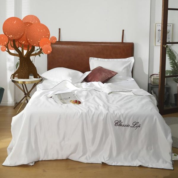 

comforters & sets year summer quilt washable ice silk air conditioning blanket bed sofa child queen size