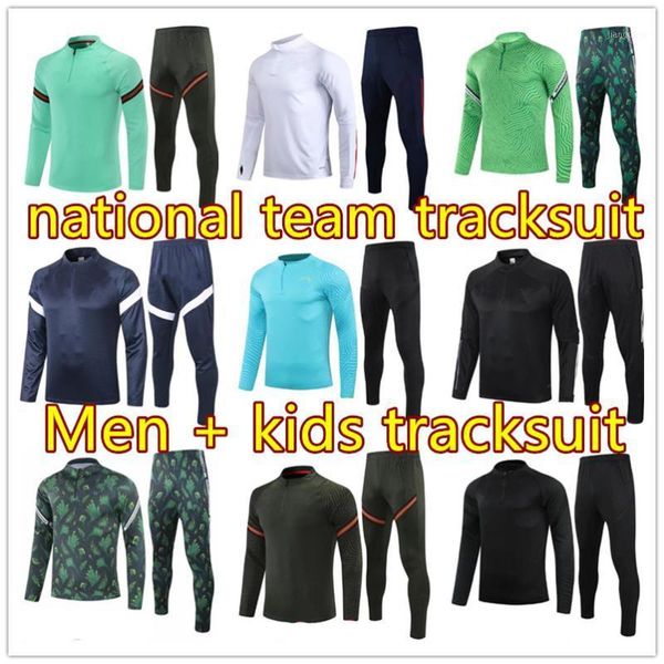 

men's jackets 2021 men and kids national team tracksuit survetement chandal 20 21 long sleeve training wear jogging suit, Black;brown
