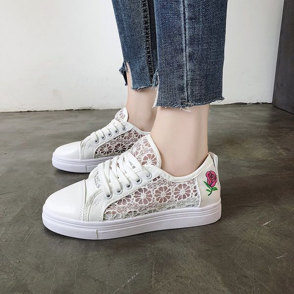 

spring casual white shoes women sneakers fashion flat heel comfort mesh sneakers ladies platform shoes zapatos mujer