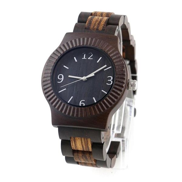 

wristwatches drop minimalist luxury wooden bamboo wristwatch engraved all wood wrist watches with numbers for women, Slivery;brown