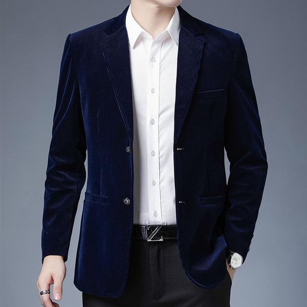 

men's suits & blazers autumn and winter suit handsome business short corduroy jacket single casual small wool tweed korean top, White;black