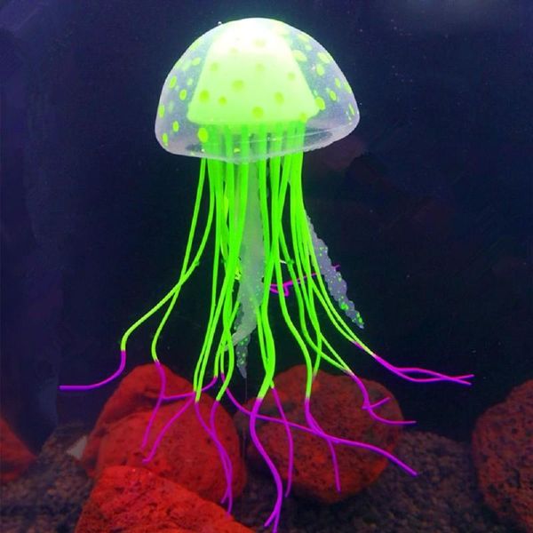 

decorations glowing moon jellyfish aquarium decor artificial fish tank ornament home decoration supplies