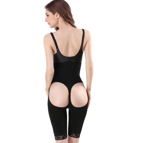 

seamless lace boxer high-waisted body sculpting abdomen pants women's plastic legs exposed pp hips and shapers women, Black;white