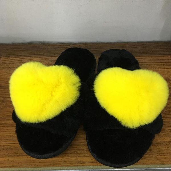 

real sheep fur slippers sliders 2021 fashion women home shoes warm comfort flip flop fast, Black