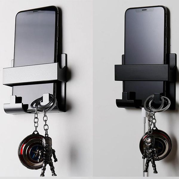 

cell phone mounts & holders 1pcs el universal paste style charging holder bracket wall mount stand