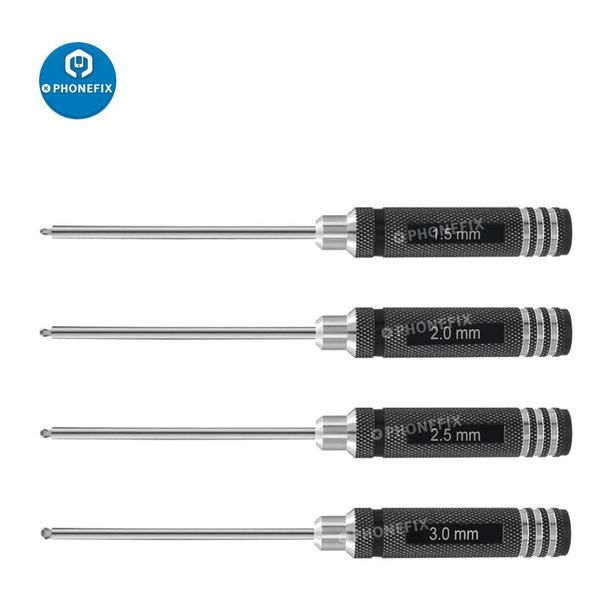 

1.5/2/ 2.5/3mm hex screw driver set hexagon screwdriver wrench tool kit for rc models helicopter car boat drone repair professional hand set