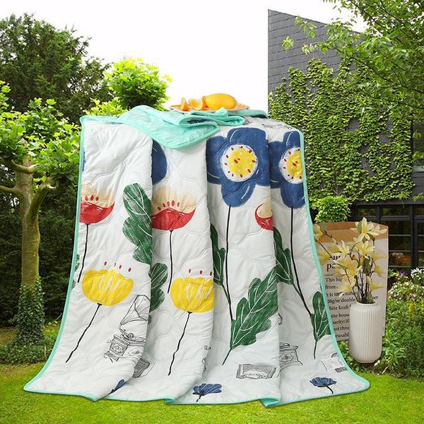 

comforters & sets summer air-conditioned quilt skin-friendly breathable machine washing promotional gifts house el textile