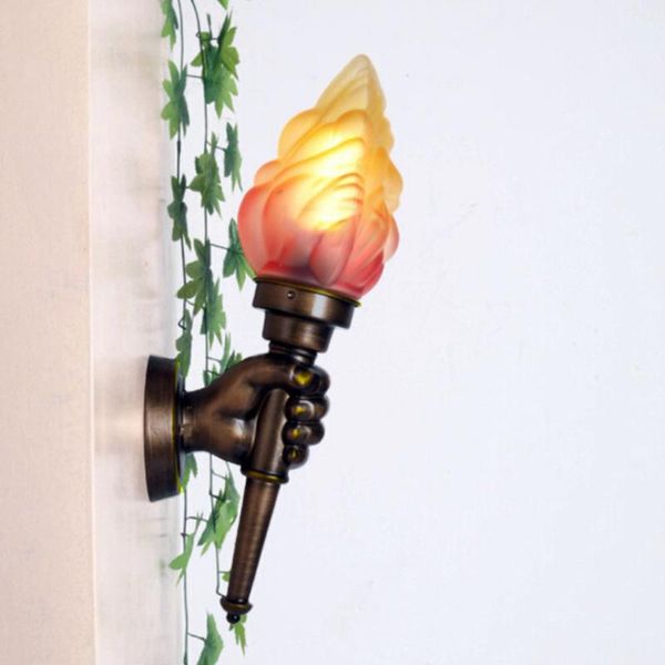 

wall lamp left-hand and right-hand american retro light creative bar restaurant decoration cafe gang torch outdoor
