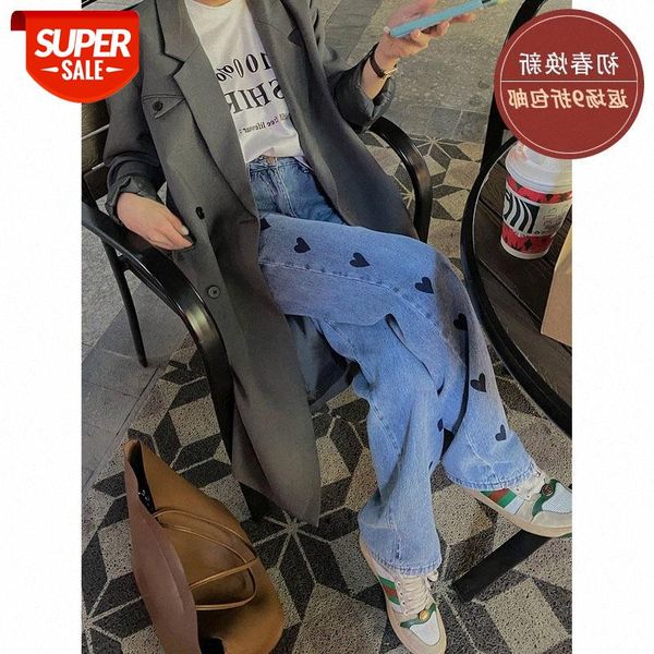 

[concave shape single product wide-leg pants] straight loose waist bootcut jeans for girls and children #wb98, Black;white