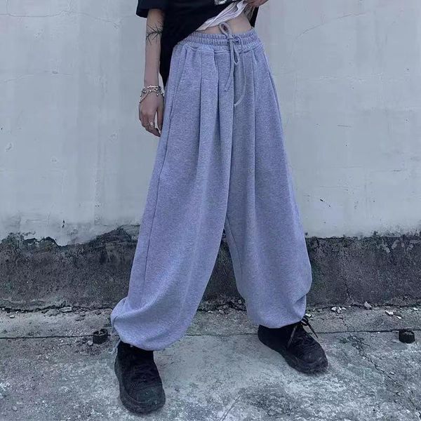 

women's pants & capris streetwear jogging sweatpants woman loose casual sports harajuku female spring fashion oversize, Black;white