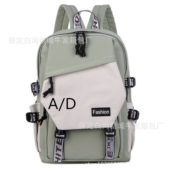 

designer bag new korean fashion schoolbag color matching backpack for college and middle school students