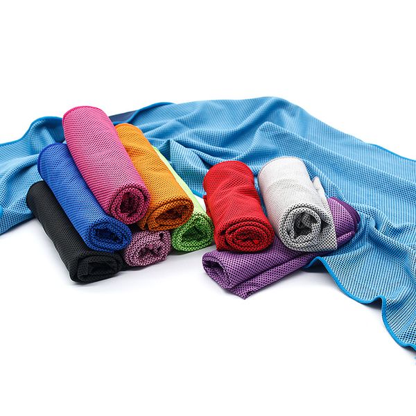 Verão resfriamento de artefato frio toalha feita sob encomenda logo impressão esportes ao ar livre rápido-secagem