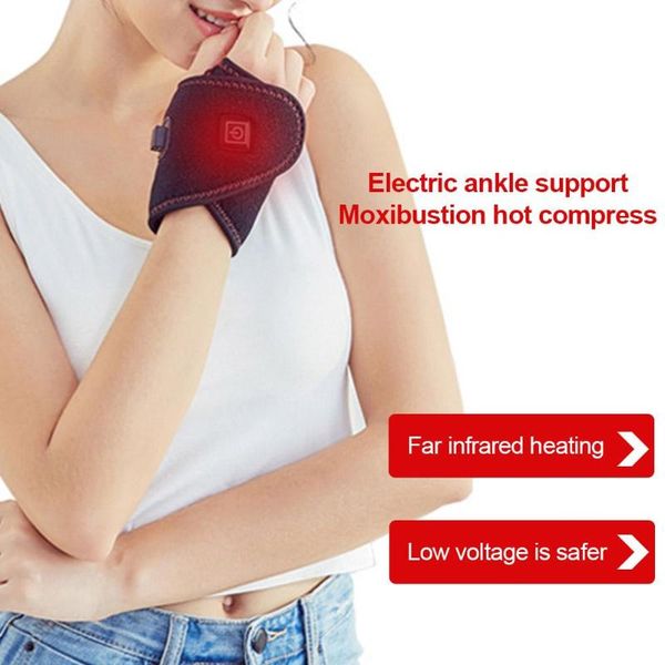 

portable sports protection wrist brace tourmaline self-heating belt far infrared magnetic therapy pads braces pain relief accessories