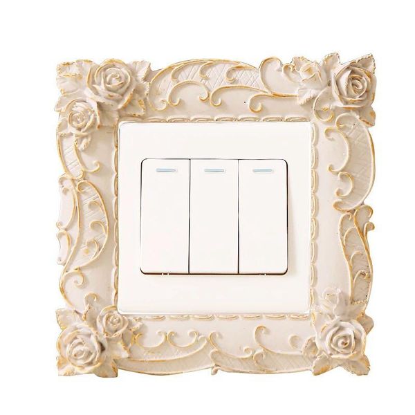 

frames and mouldings resin switch sticker decorative frame power cover decor socket set wall rustic adornment modern for