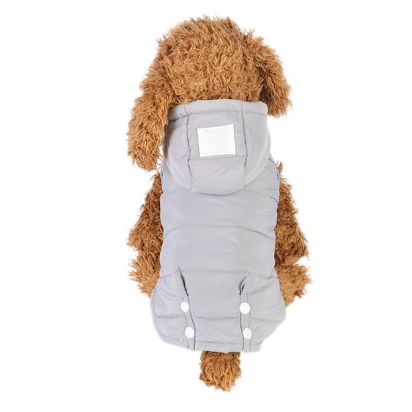

dog apparel 1pc pet dogs thickened down coat jackets cotton warm costume for autumn winter puppy hoodie clothing