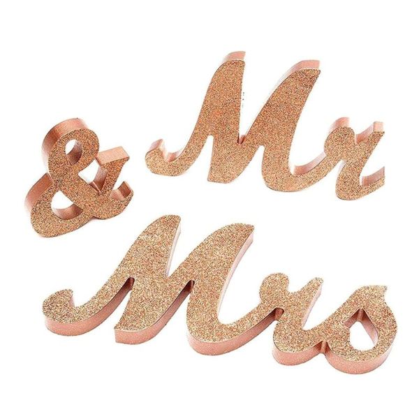 

novelty items large mr and mrs signs sweetheart wedding party table dinner decoration wooden letters display stand