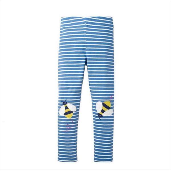 

children stripe leggings pants for girls autumn spring baby bee clothes fashion skinny, Blue