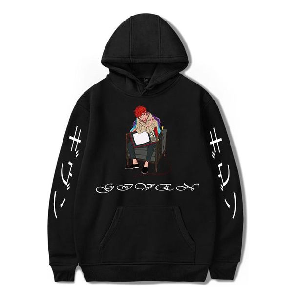 

men's hoodies & sweatshirts given manga music mafuyu hoodie pullover women men tracksuit harajuku streetwear fashion clothe plus size, Black