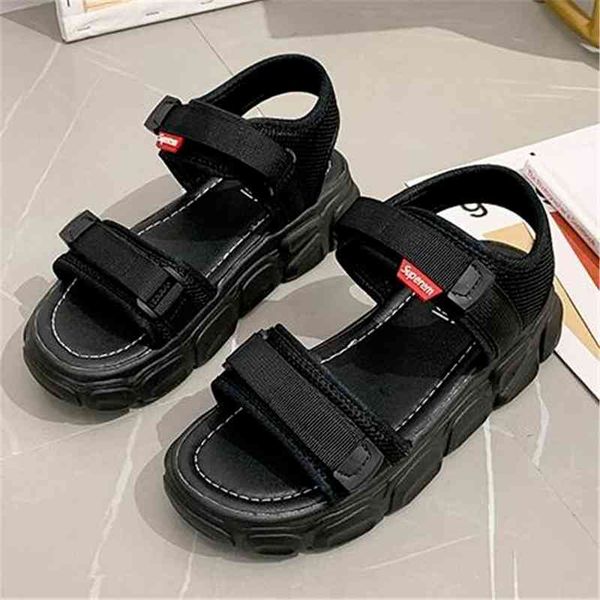 

sandals sports summer fashion style women black purple student versatile thick soled beach shoes female 5xu5