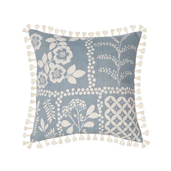 

pillow case boho tassel fringed hem exquisite matching square soft pillowcase sofa throw cushion cover couch home decor