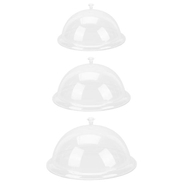 

kitchen storage & organization 3pcs bakery food dome cover pastry protector acrylic dust for home el