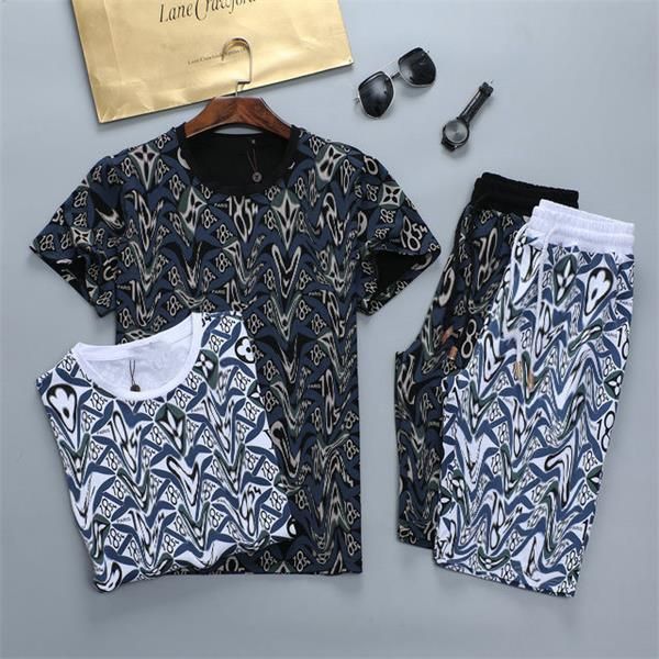

2021 designer clothing mens tracksuits short sleeve t-shirtshort jogging two piece sweatshirt asian size -xxxl #1060, Gray