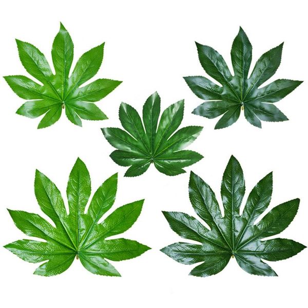

10pcs artificial green plant star anise leaves home garden cafe shop desk decor wedding supplies decorative flowers & wreaths