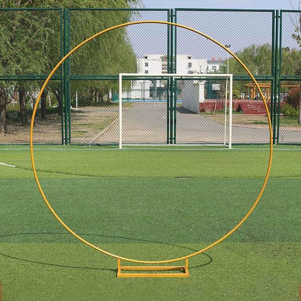 

party decoration 1.5m/2m circle wedding arch background wrought iron shelf decorative props diy round flower with frame