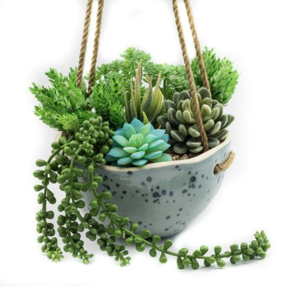

decorative flowers & wreaths outdoor succulent plants home garden realistic lifelike arrangement wedding