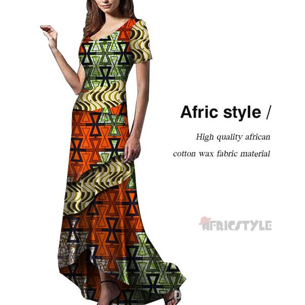 

ethnic clothing 2021 african clothes for women maxi dress printed floor-length skirt danshiki bazin riche ladies wy5931, Red