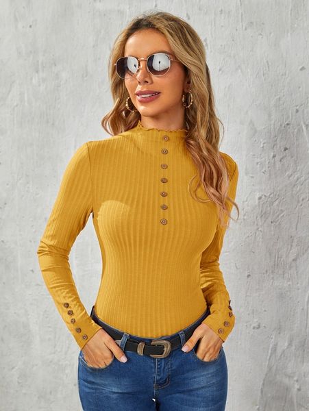 

button detail form fitted tee s9xv#, White