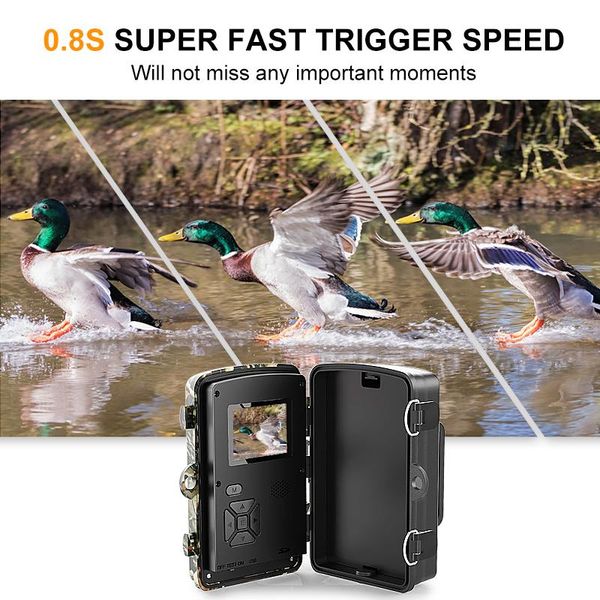 

wildlife hunting trail game camera 32gb tf card 4-in-1 reader pir sensor night vision infrared scouting cameras